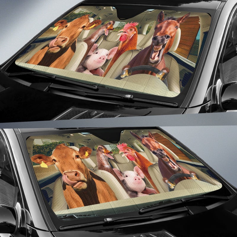 Driving Animals Car Auto Sunshades Nearkii