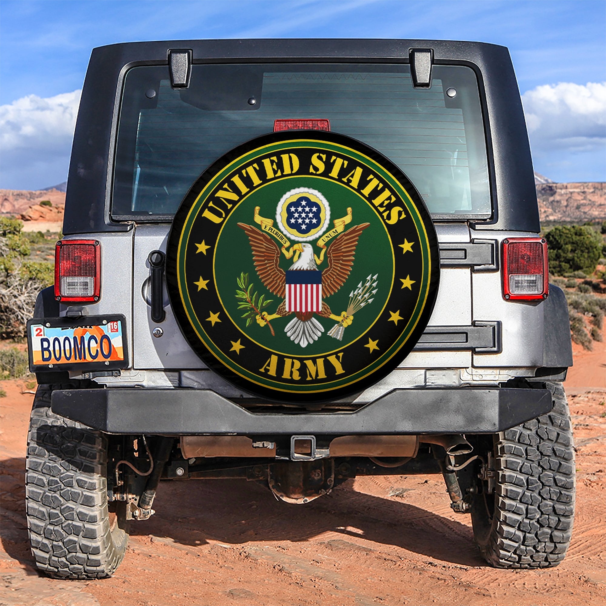 United States Army Logo Car Spare Tire Covers Gift For Campers Nearkii