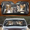 Four Corgies Family Car Windshield Auto Sun Shade Windshield Accessories Decor Gift Nearkii