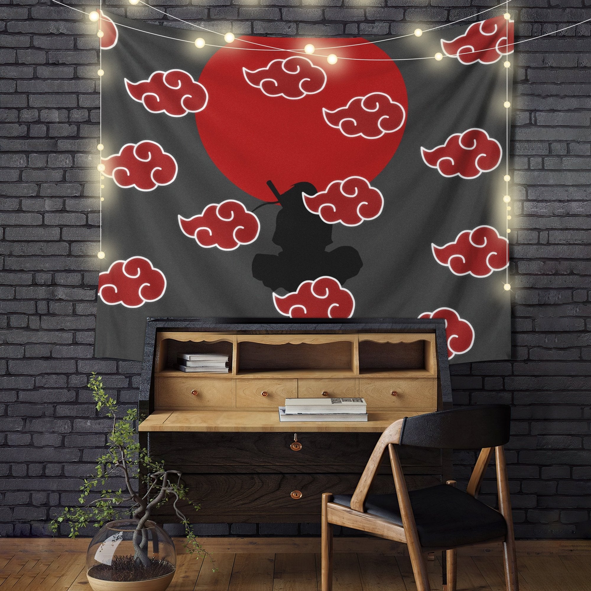 Akatsuki Itachi Naruto Anime Tapestry Room Decor Nearkii