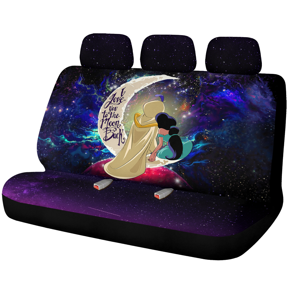 Aladin Couple Love You To The Moon Galaxy Premium Custom Car Back Seat Covers Decor Protectors Nearkii