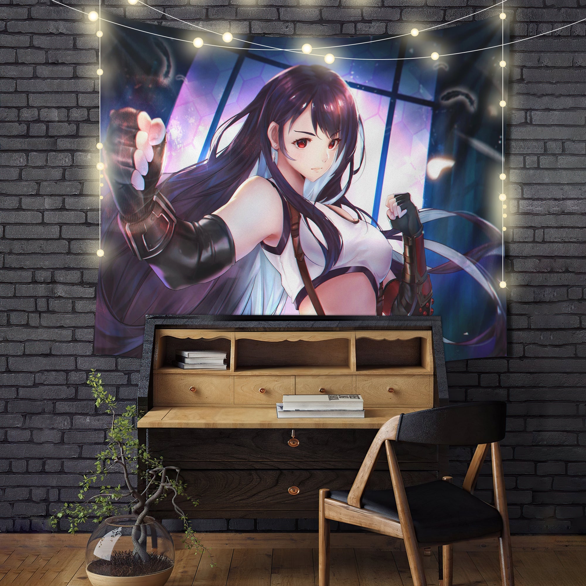 Tifa Lockhart Final Fantasy Tapestry Room Decor Nearkii