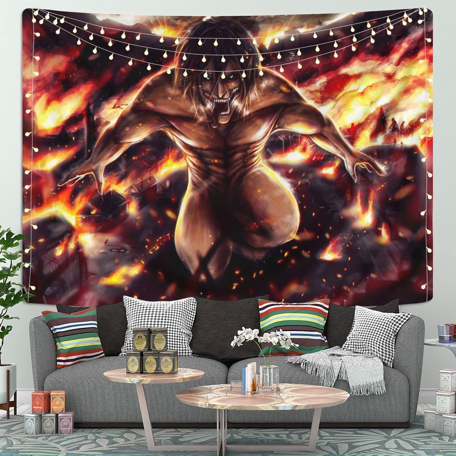 Attack on Titan Anime Tapestry Room Decor Nearkii