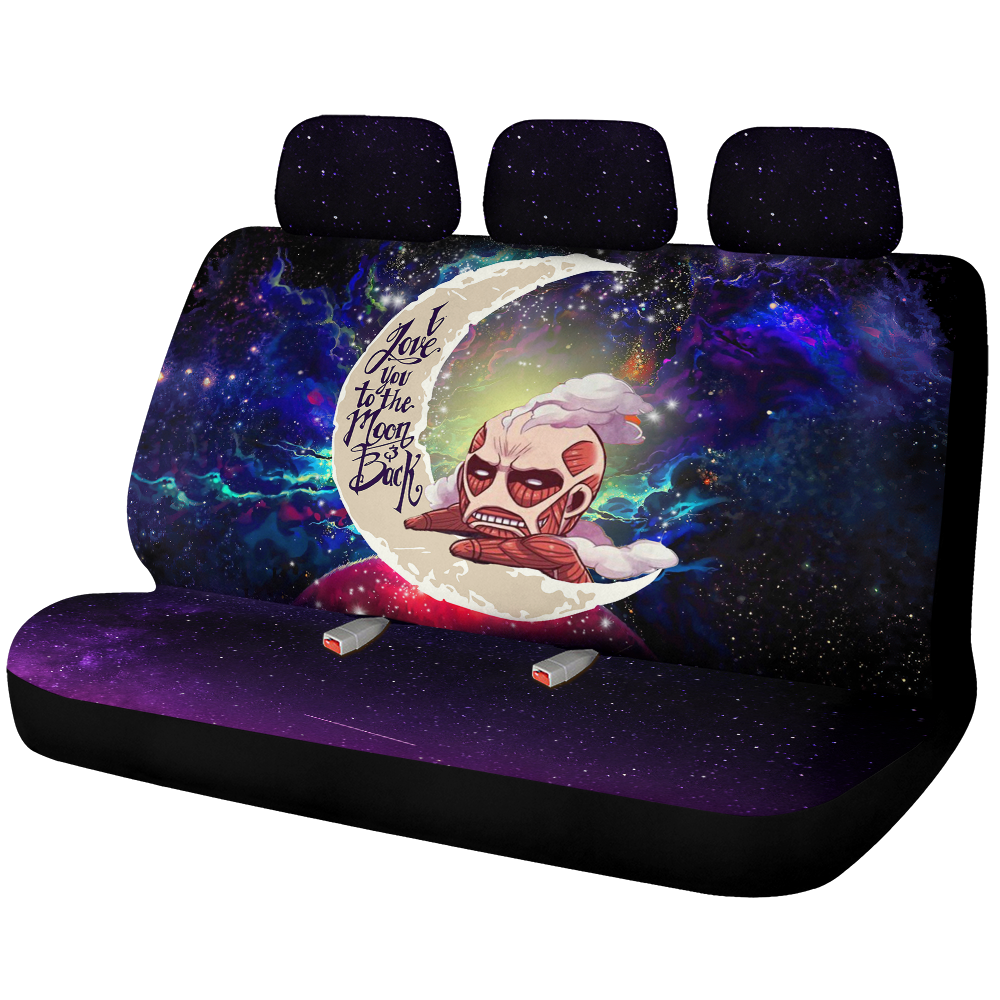 Attack On Titan Love You To The Moon Galaxy Premium Custom Car Back Seat Covers Decor Protectors Nearkii