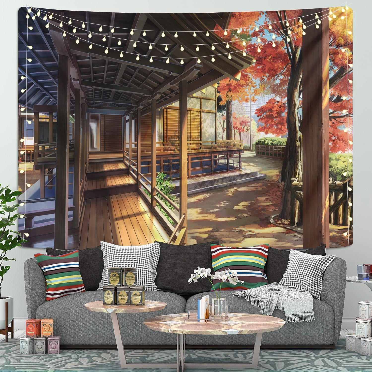 Autumn House Tapestry Room Decor Nearkii