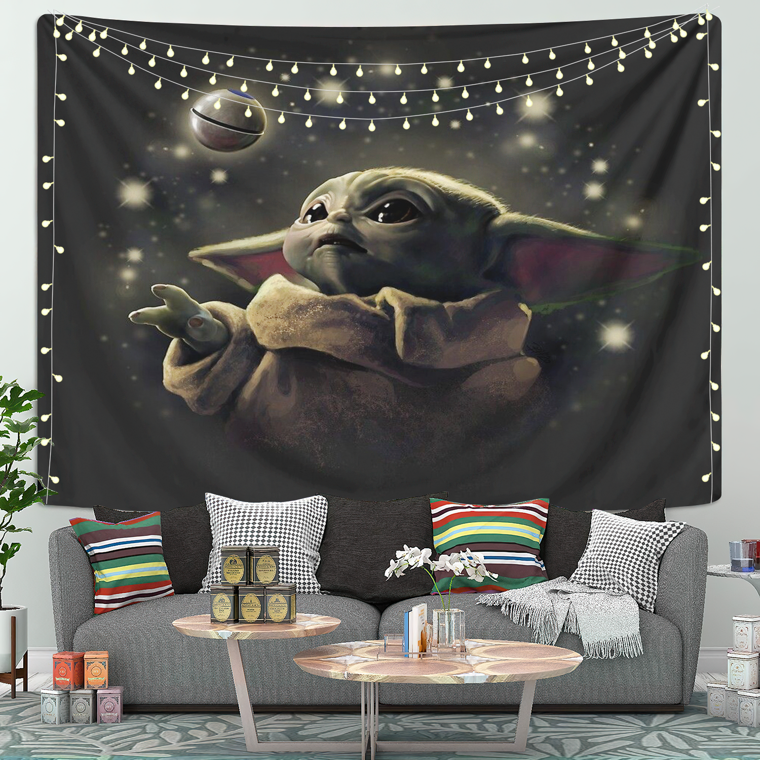 Baby Yoda Tapestry Room Decor Nearkii