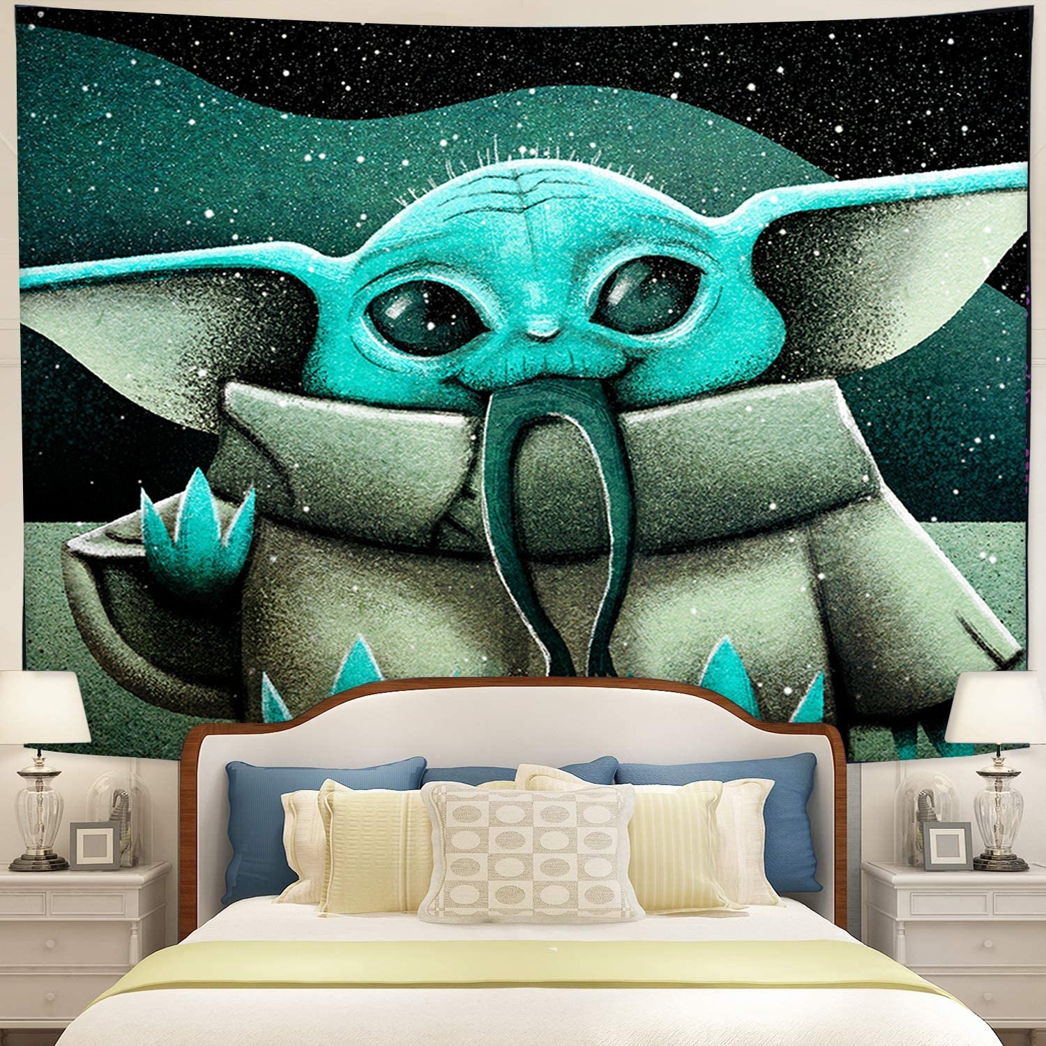 Baby Yoda Art Tapestry Room Decor Nearkii