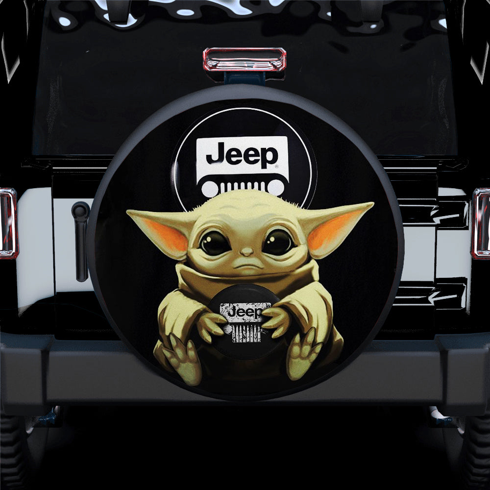 Baby Yoda Jeep Car Spare Tire Covers Gift For Campers Nearkii