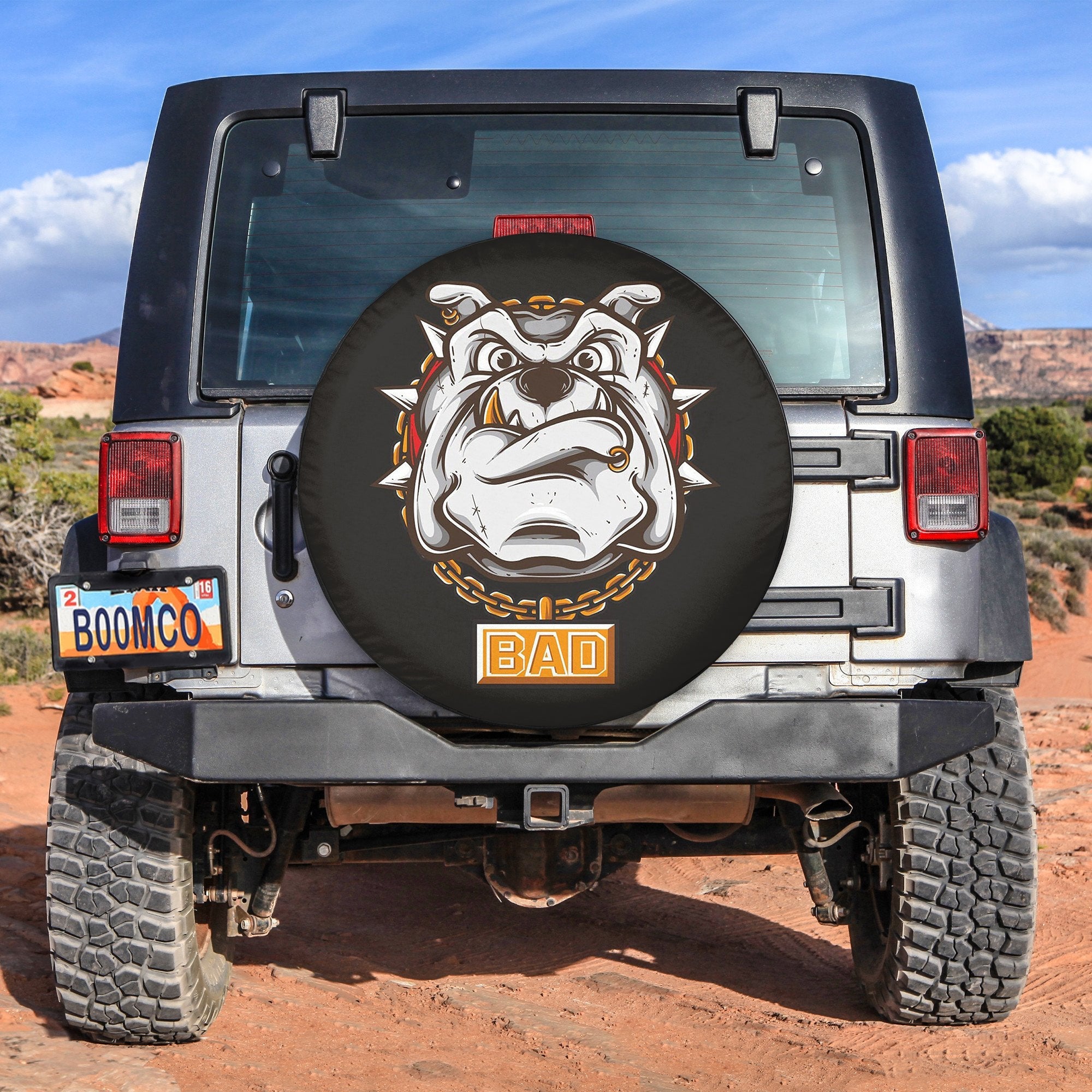 Bad Dog Face Spare Tire Cover Gift For Campers Nearkii