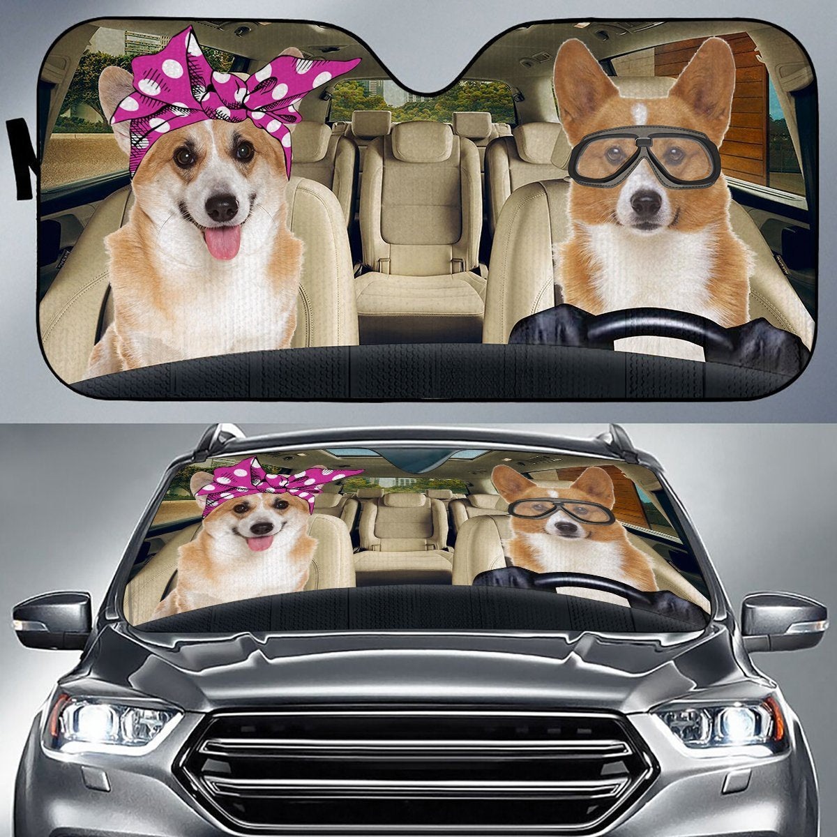 Corgi Driver Auto Sun Shade Gift Ideas 2021 Nearkii