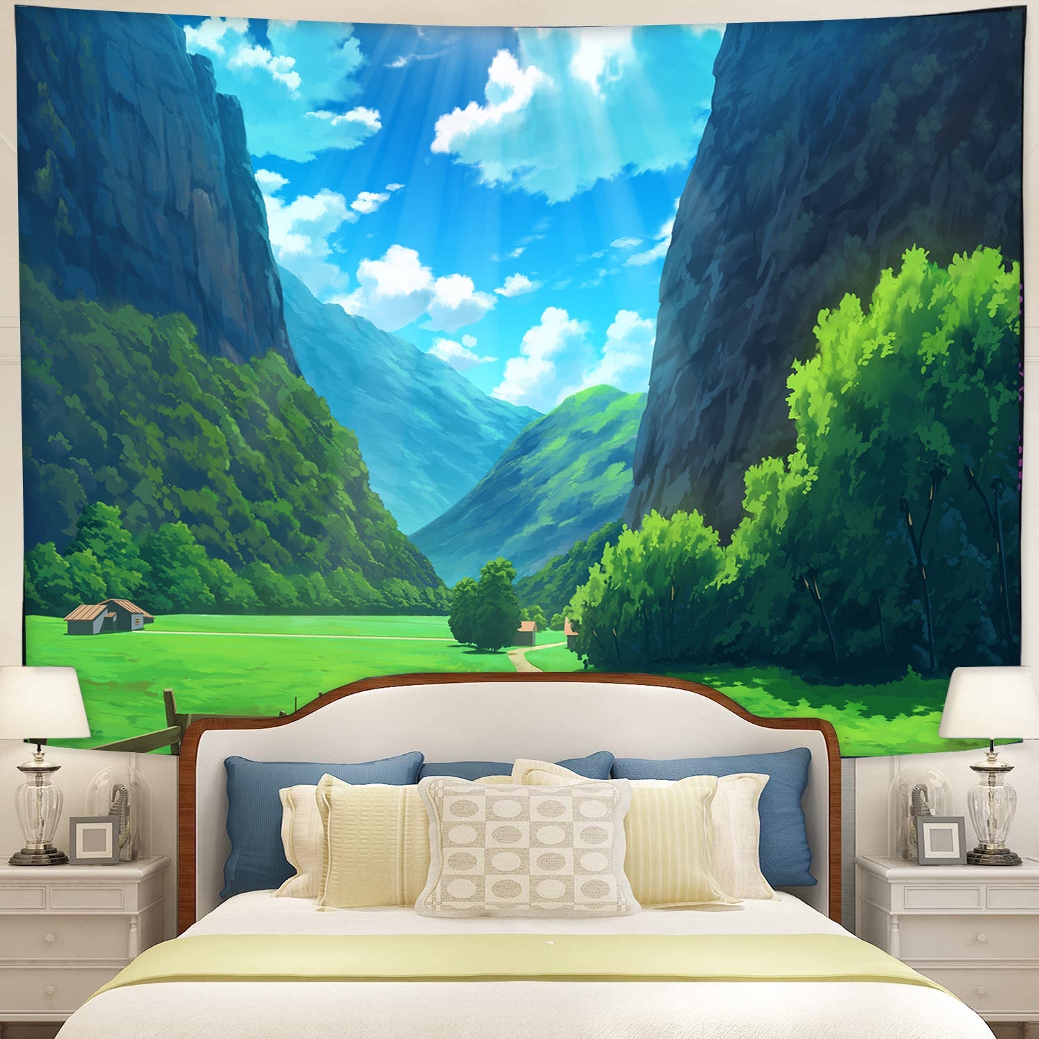 Beautiful Valley Tapestry Room Decor Nearkii