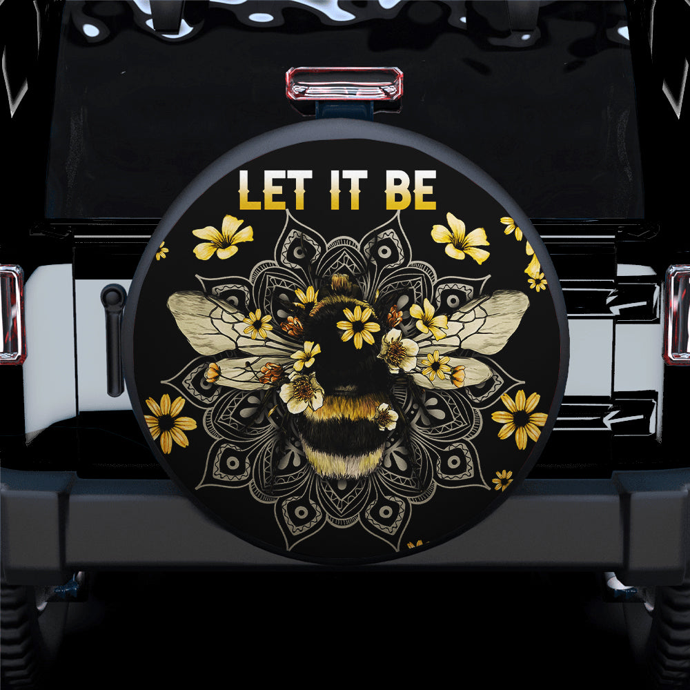 Bee Let It Be Cute Funny Spare Tire Covers Gift For Campers Nearkii