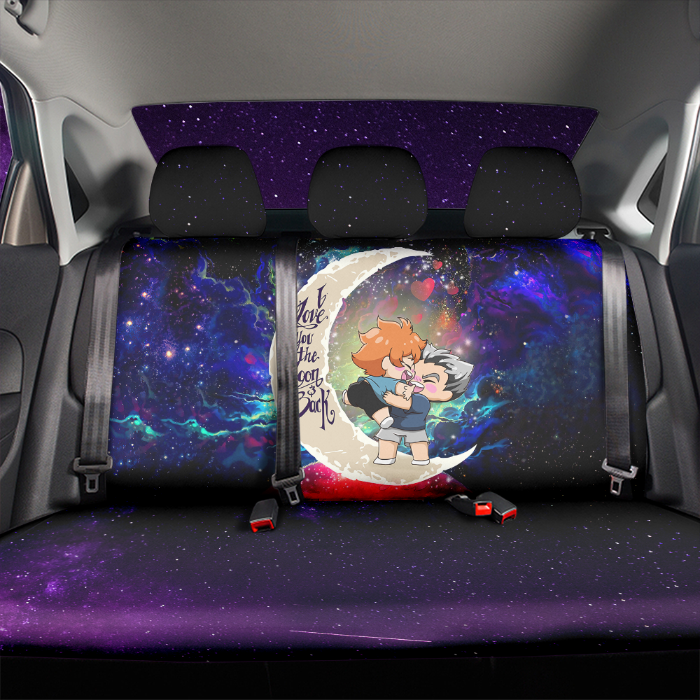 Bokuhina Love You To The Moon Galaxy Premium Custom Car Back Seat Covers Decor Protectors Nearkii