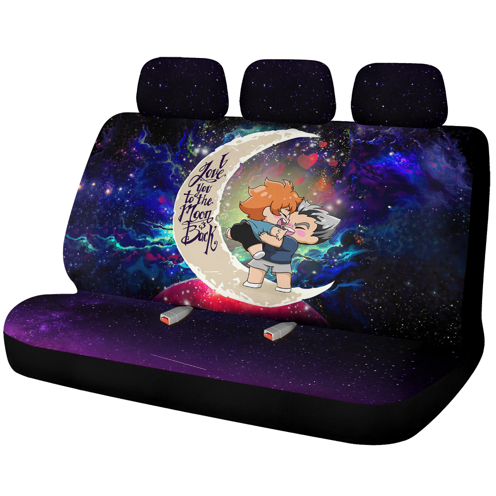 Bokuhina Love You To The Moon Galaxy Premium Custom Car Back Seat Covers Decor Protectors Nearkii