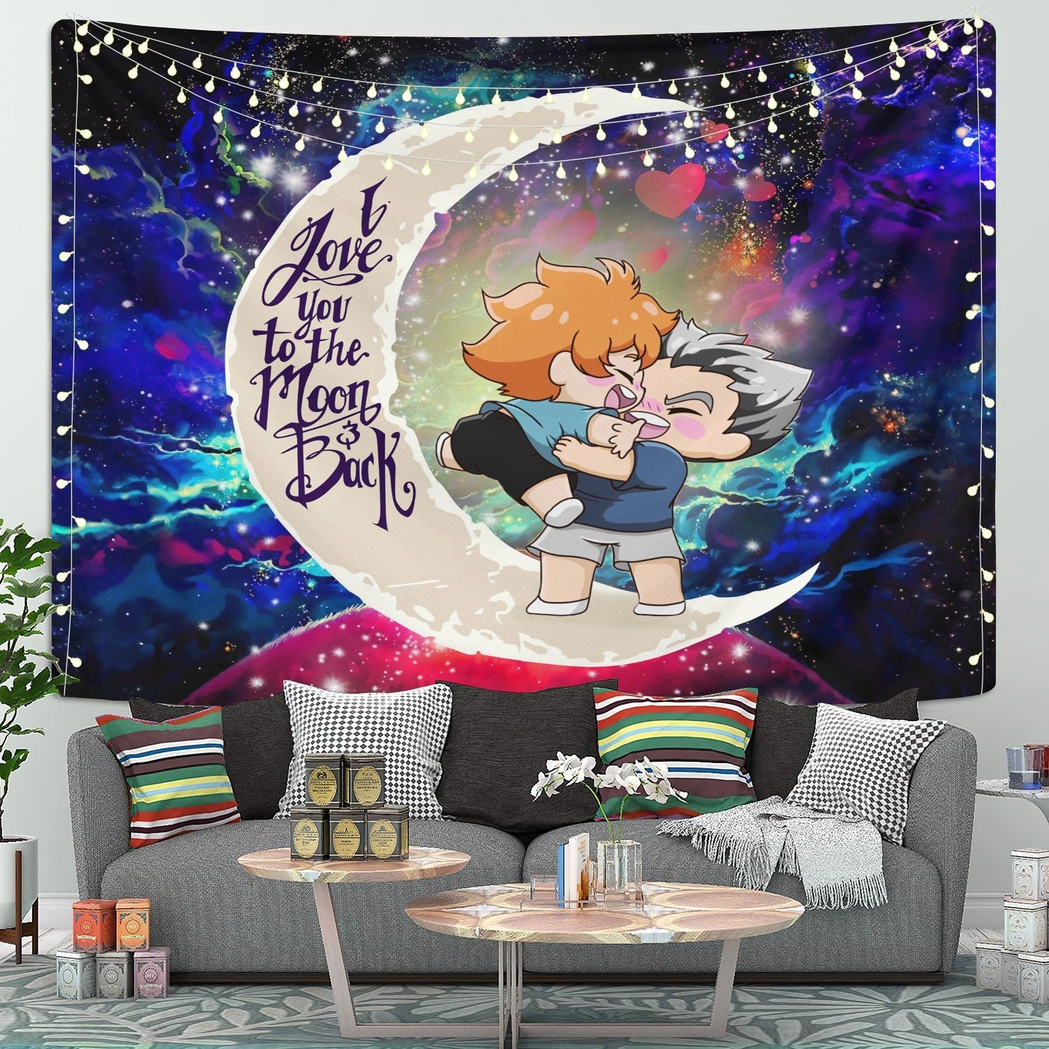 Bokuhina Moon And Back Galaxy Tapestry Room Decor Nearkii