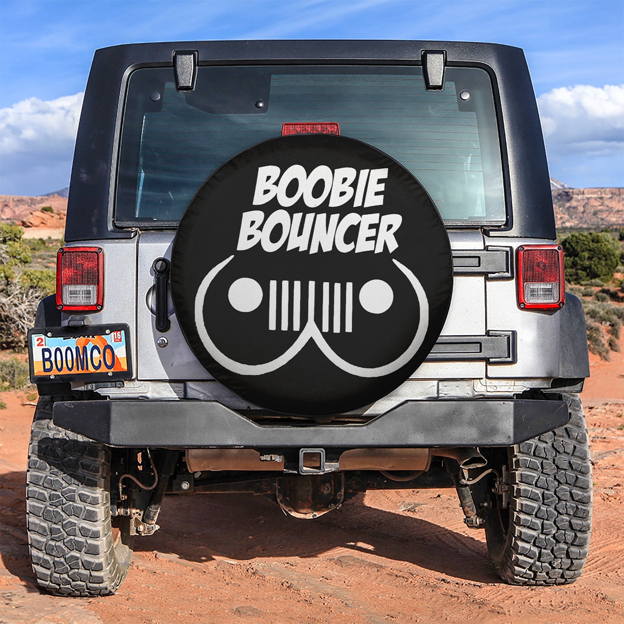 Boobie Bouncer Car Spare Tire Covers Gift For Campers Nearkii