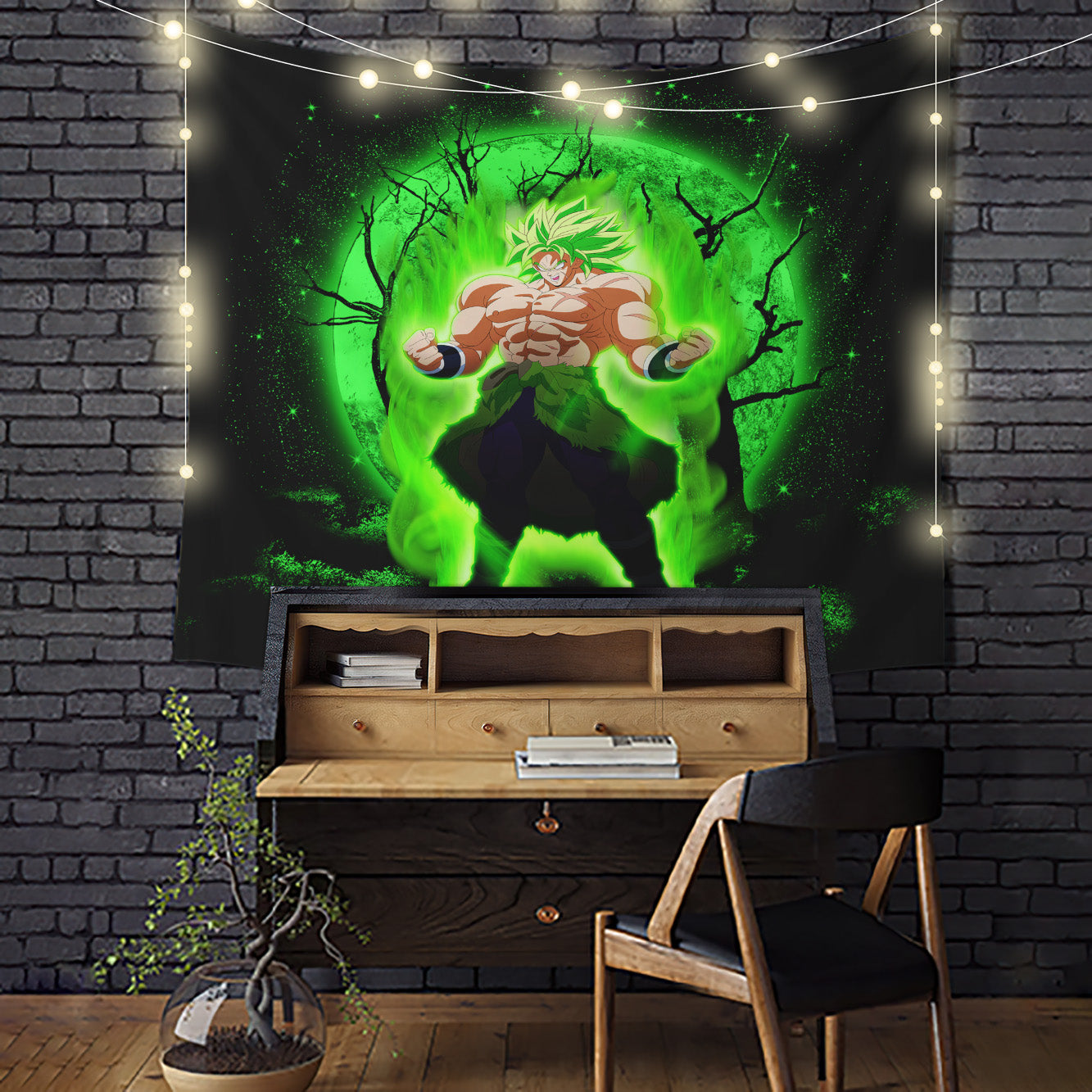 Broly Moonlight Tapestry Room Decor Nearkii