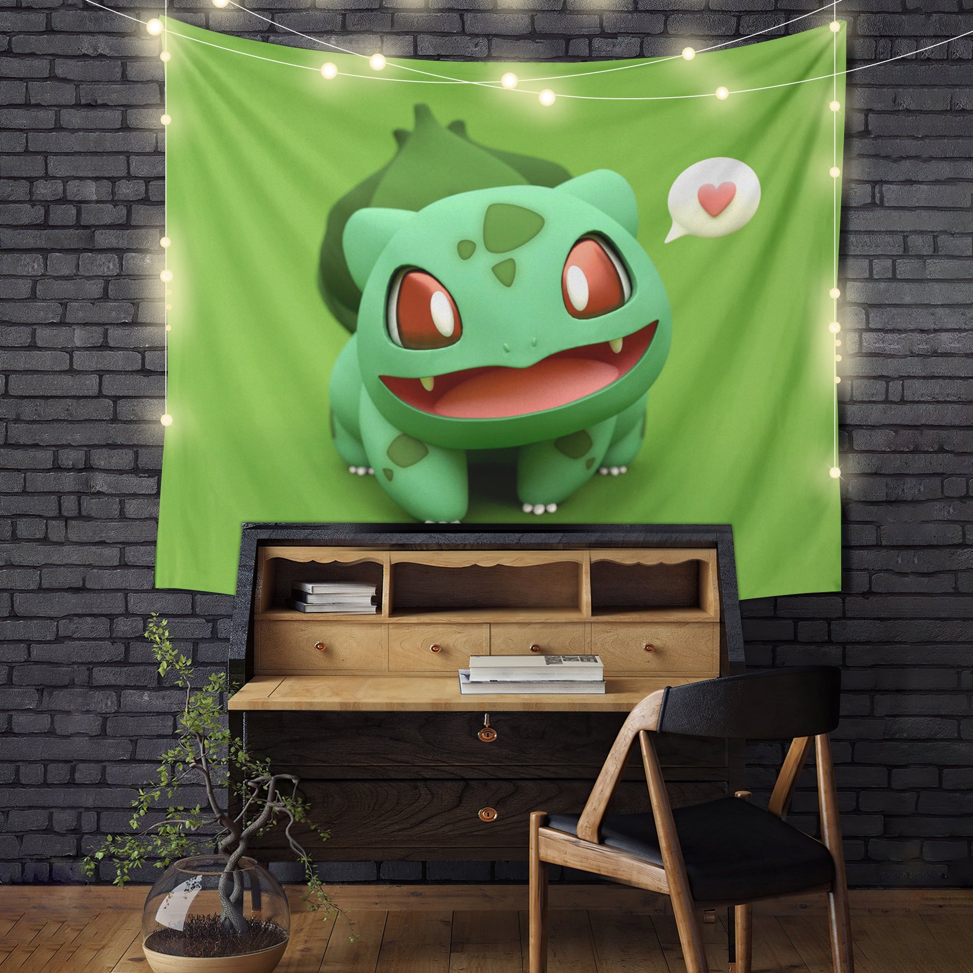 Bulbasaur Pokemon Tapestry Room Decor Nearkii