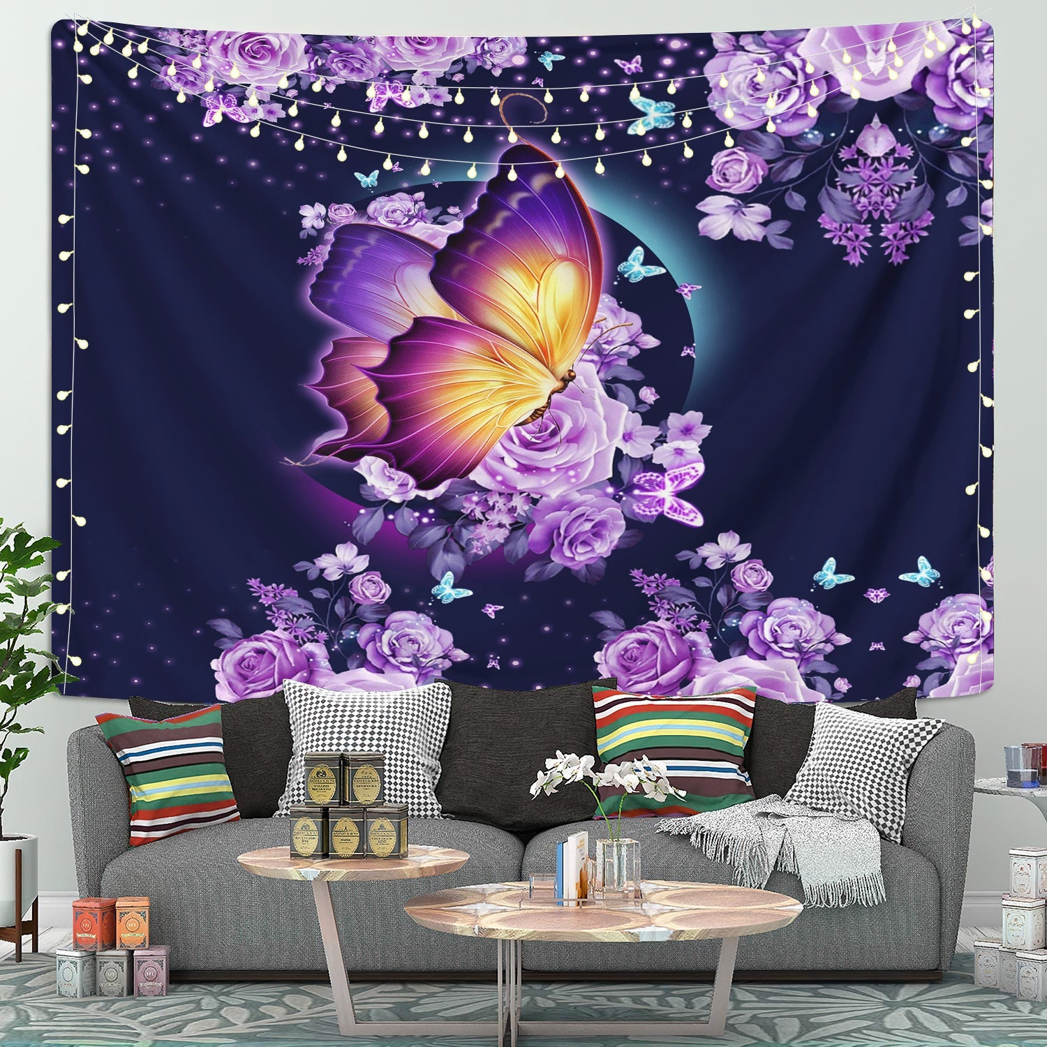 Butterfly Tapestry Room Decor Nearkii