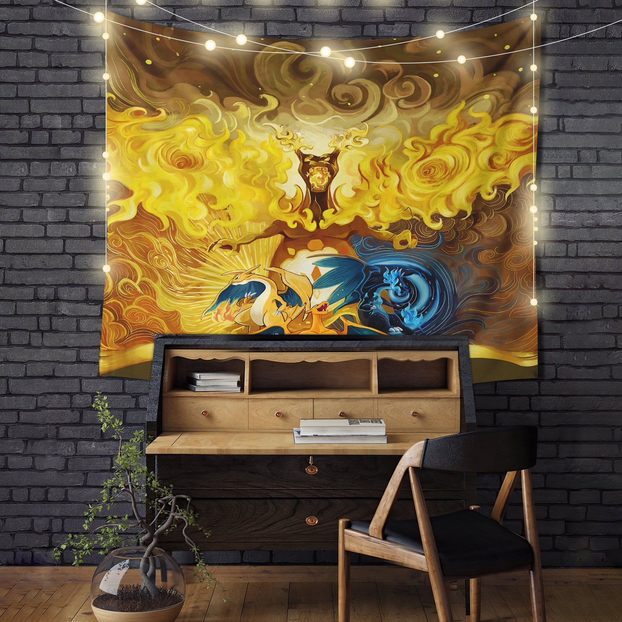 Charizard Pokemon Tapestry Room Decor Nearkii