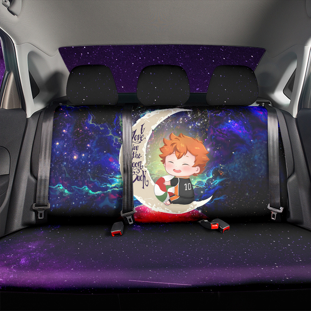 Cute Hinata Haikyuu Love You To The Moon Galaxy Premium Custom Car Back Seat Covers Decor Protectors Nearkii