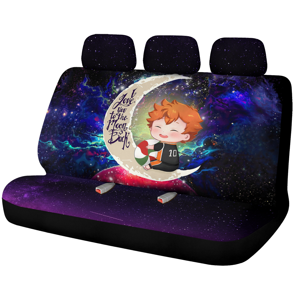 Cute Hinata Haikyuu Love You To The Moon Galaxy Premium Custom Car Back Seat Covers Decor Protectors Nearkii