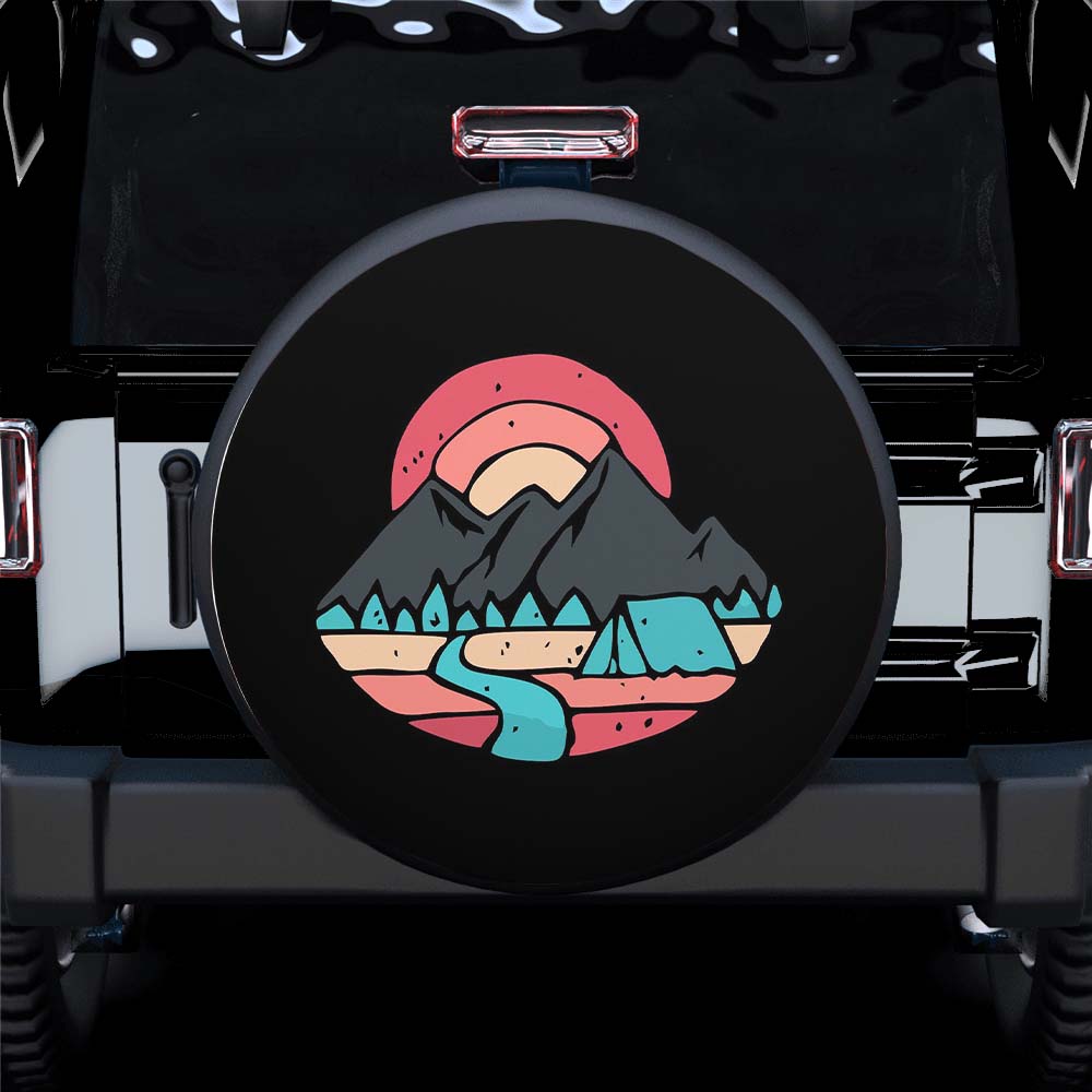 Down by the River 2 Spare Tire Covers Gift For Campers Nearkii