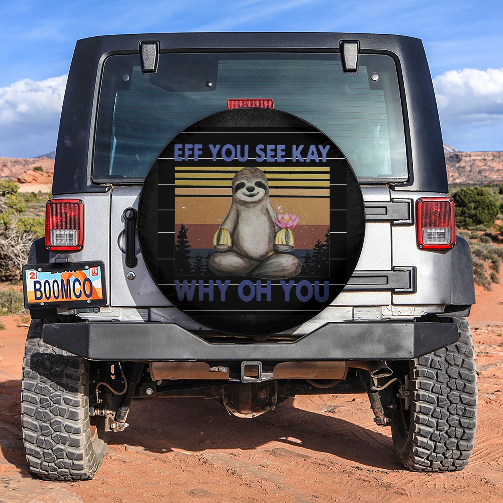 Eff You See Kay Jeep Car Spare Tire Cover Gift For Campers Nearkii