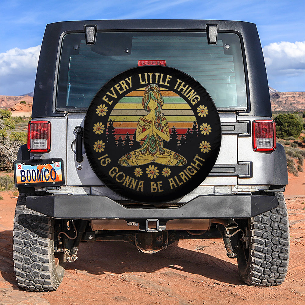 Every Little Is Gonna Be Alright Car Spare Tire Cover Gift For Campers Nearkii