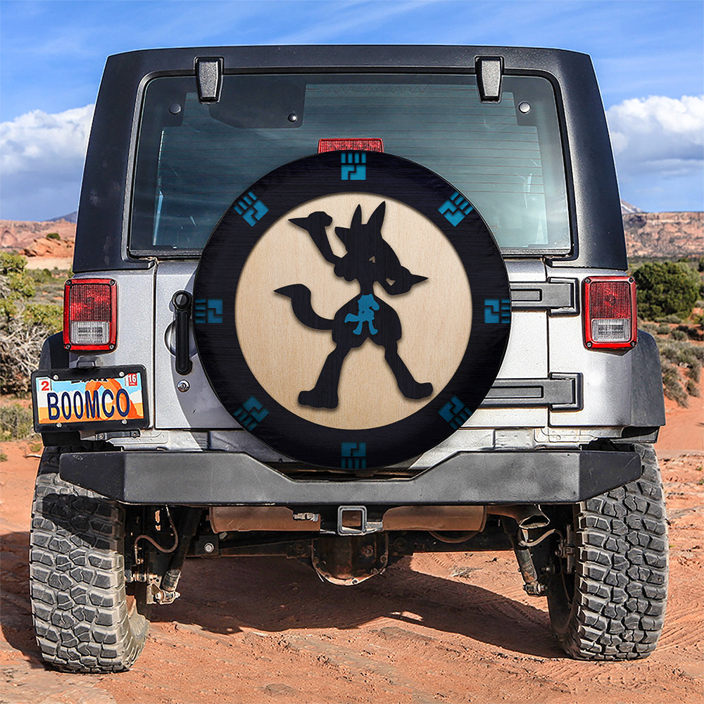 Lucario Evolution Pokemon Car Spare Tire Covers Gift For Campers Nearkii