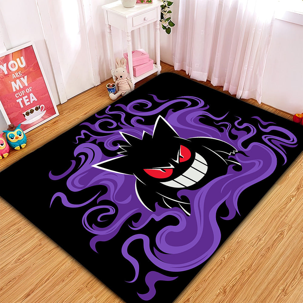 Gengar Pokemon Spoopy Carpet Rug Home Room Decor Nearkii