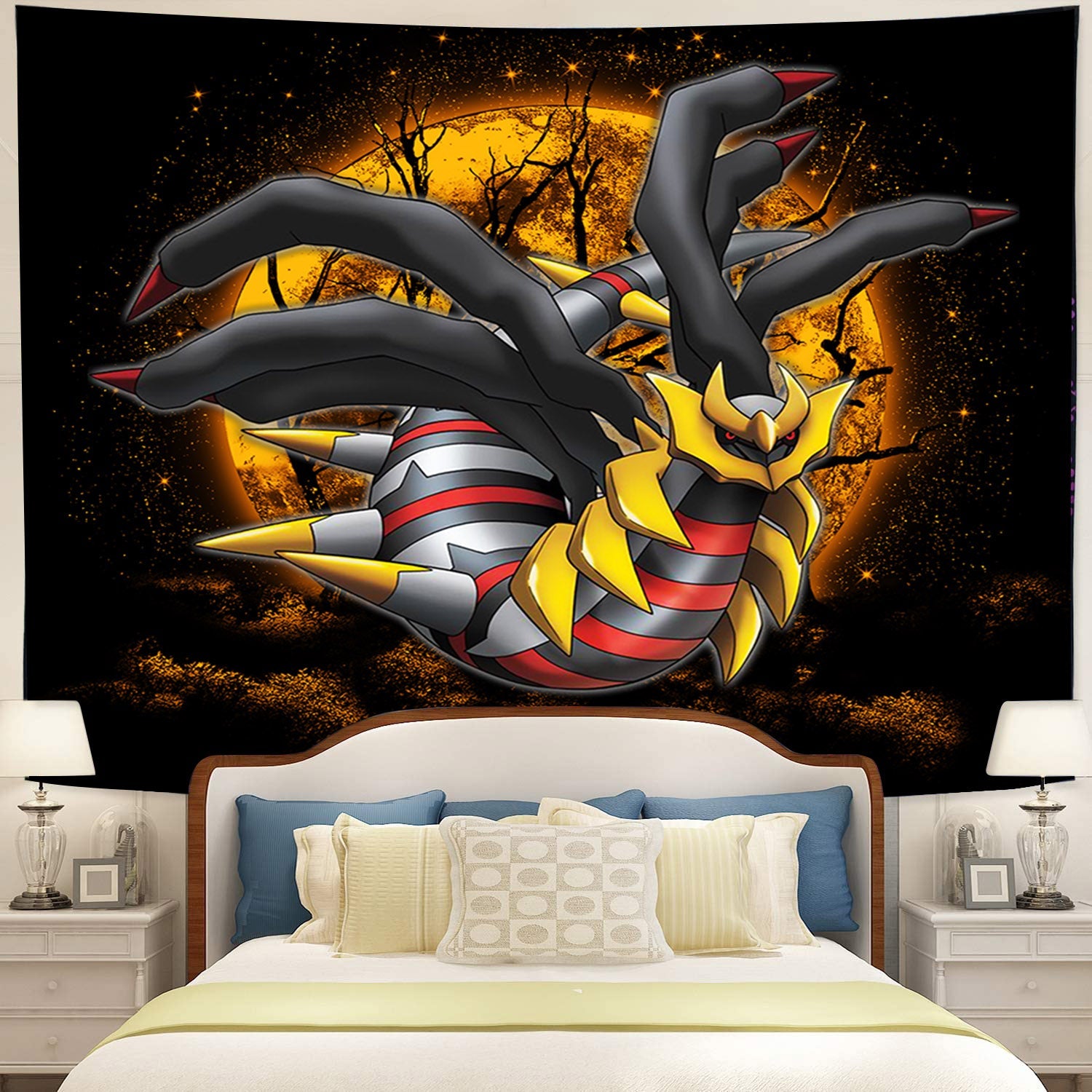 Giratina Pokemon Moonlight Tapestry Room Decor Nearkii