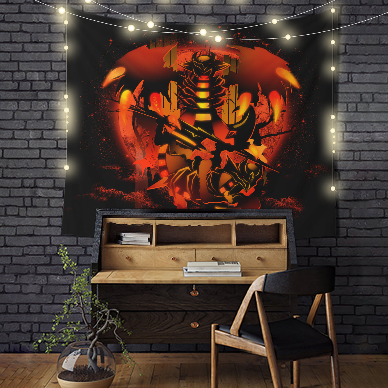 Giratina Pokemon Legend Moonlight Tapestry Room Decor Nearkii