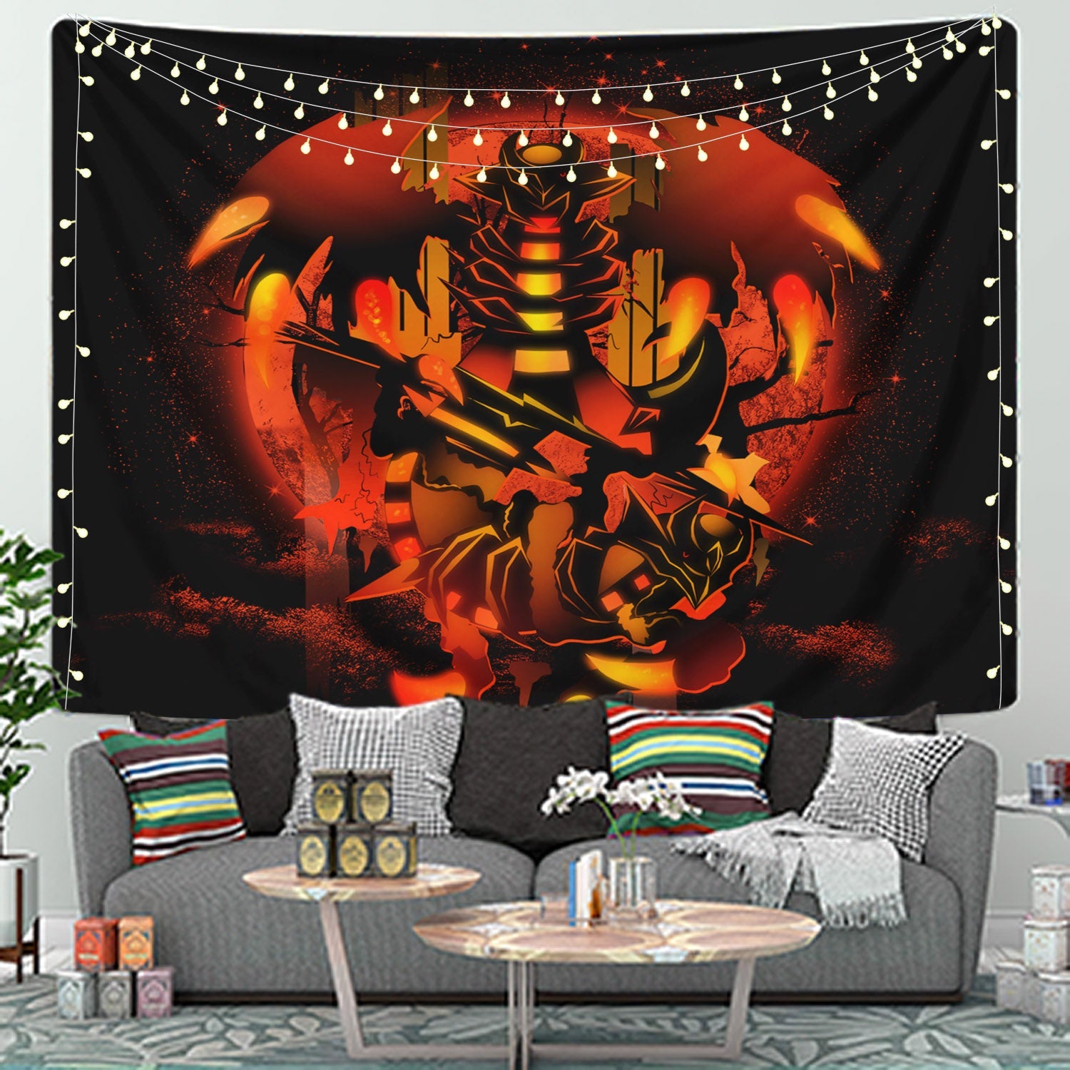 Giratina Pokemon Legend Moonlight Tapestry Room Decor Nearkii