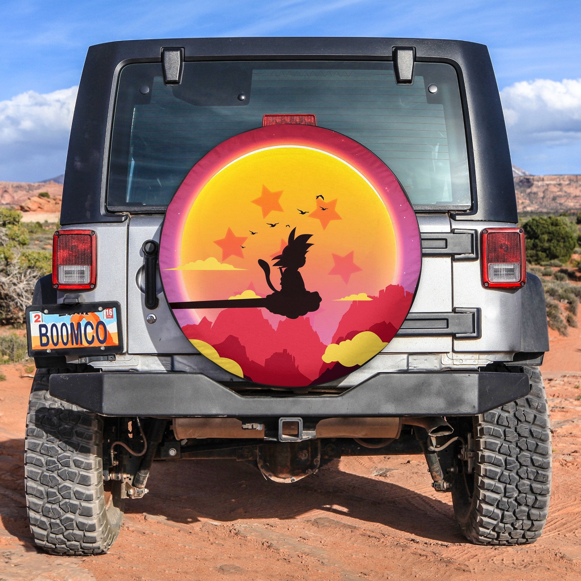 Goku Kid Sunset Dragon Ball Spare Tire Covers Gift For Campers Nearkii