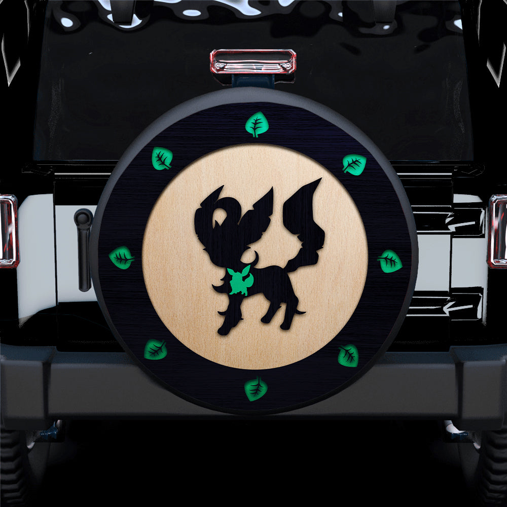 Leafeon Eevee Pokemon Evolution Jeep Car Spare Tire Covers Gift For Campers Nearkii