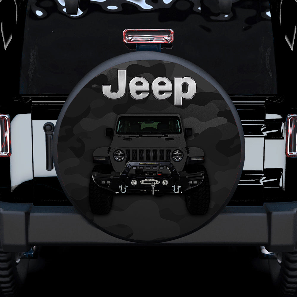 Grey Jeep Camouflage Car Spare Tire Covers Gift For Campers Nearkii