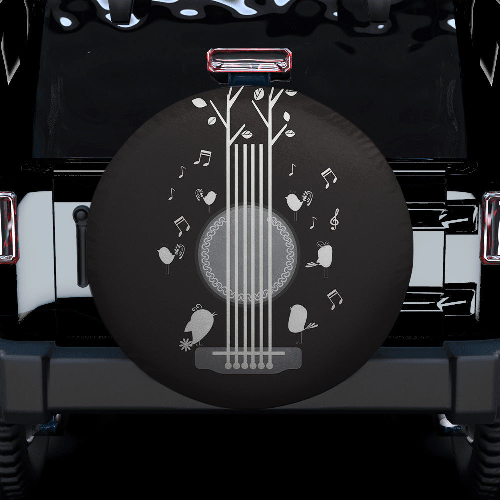 Guitar Strings And Singing Birds Spare Tire Cover Gift For Campers Nearkii