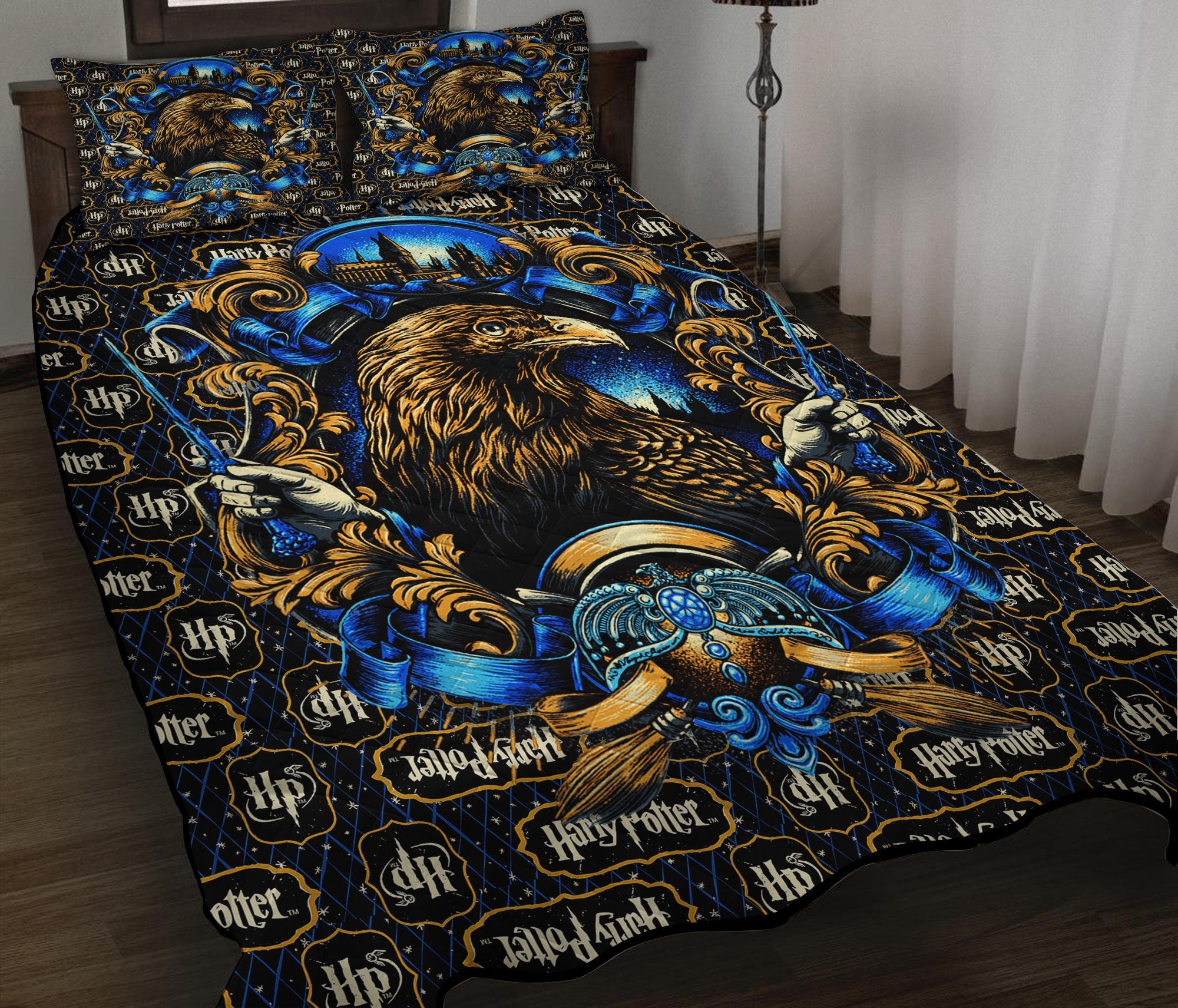 Ravenclaw Harry Potter Model Quilt Bed Sets Nearkii