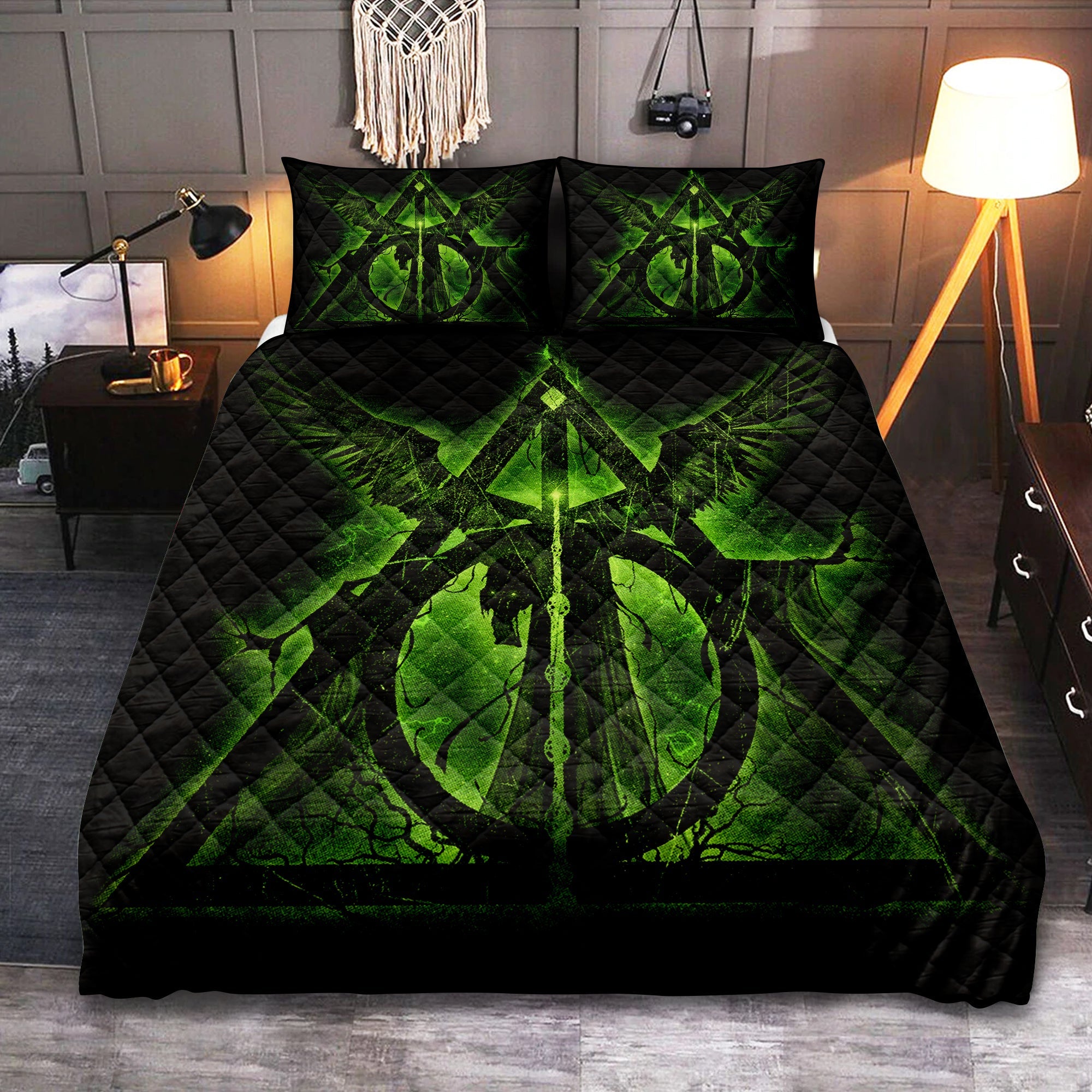 Harry Potter Symbol Moonlight Quilt Bed Sets Nearkii