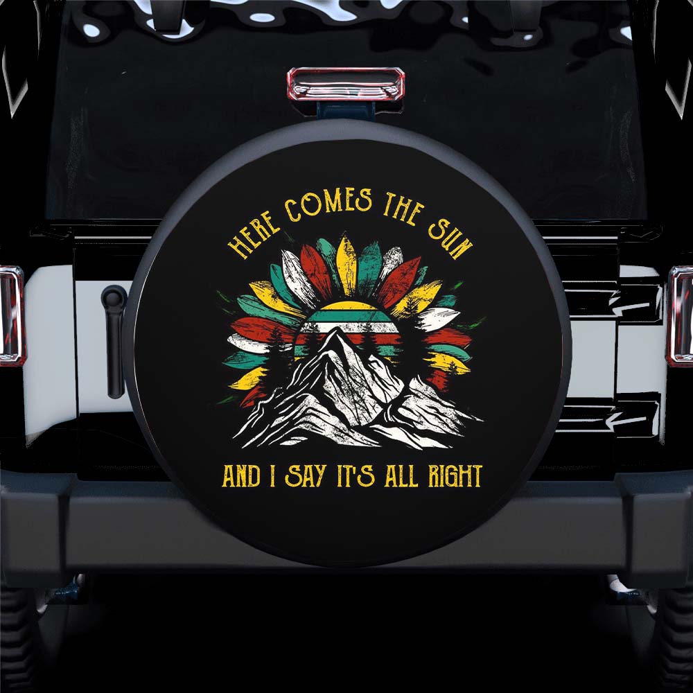 Here Comes The Sun Spare Tire Covers Gift For Campers Nearkii