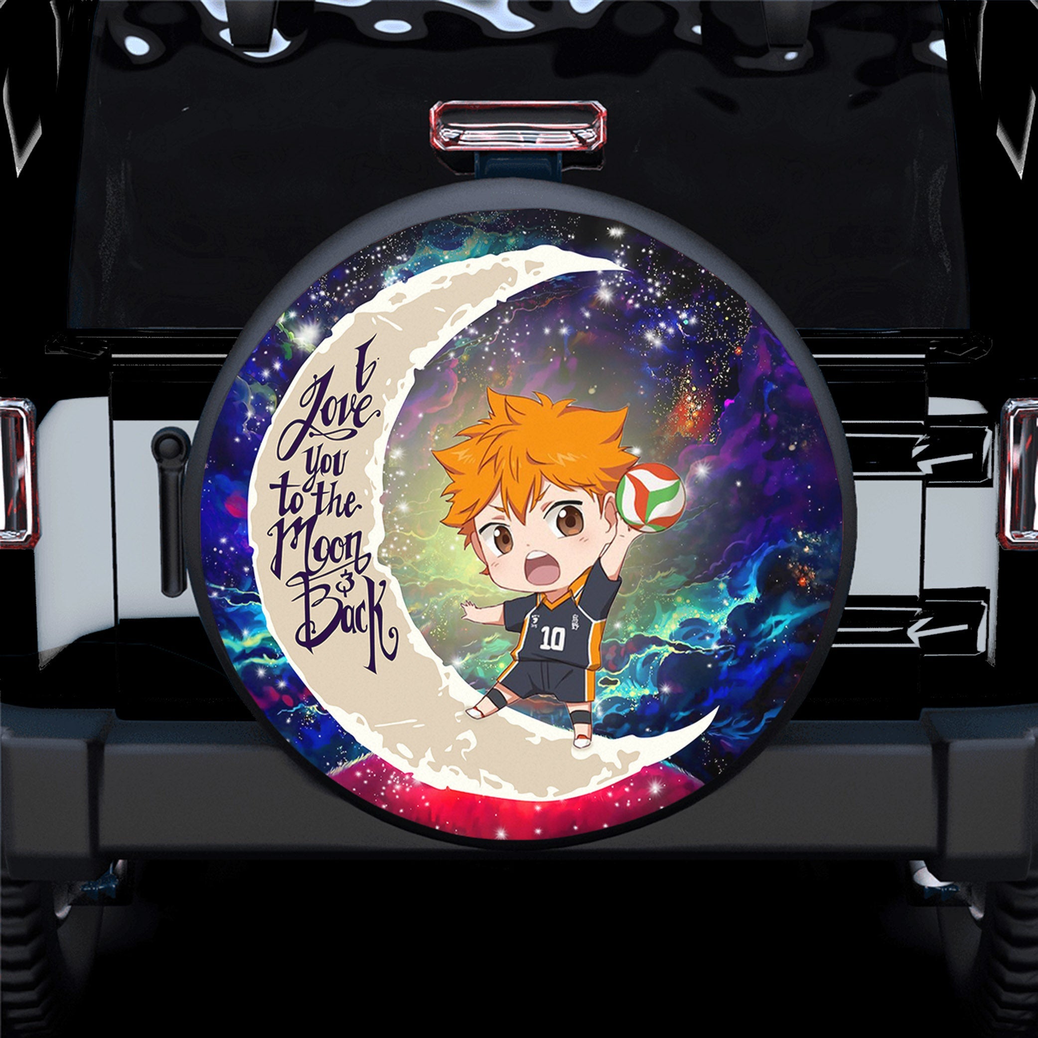 Hinata Haikyuu Love You To The Moon Galaxy Spare Tire Covers Gift For Campers Nearkii