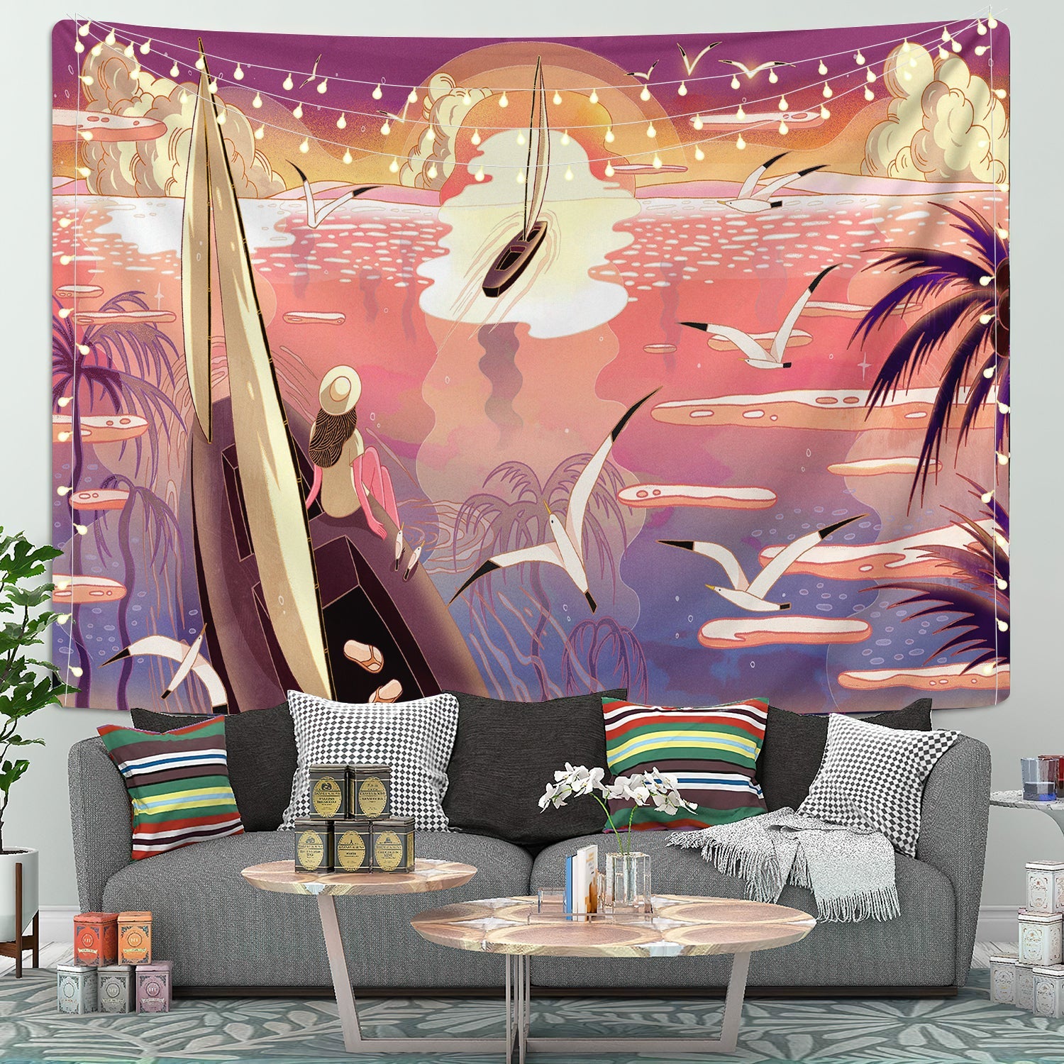 Holiday Summer Tapestry Room Decor Nearkii