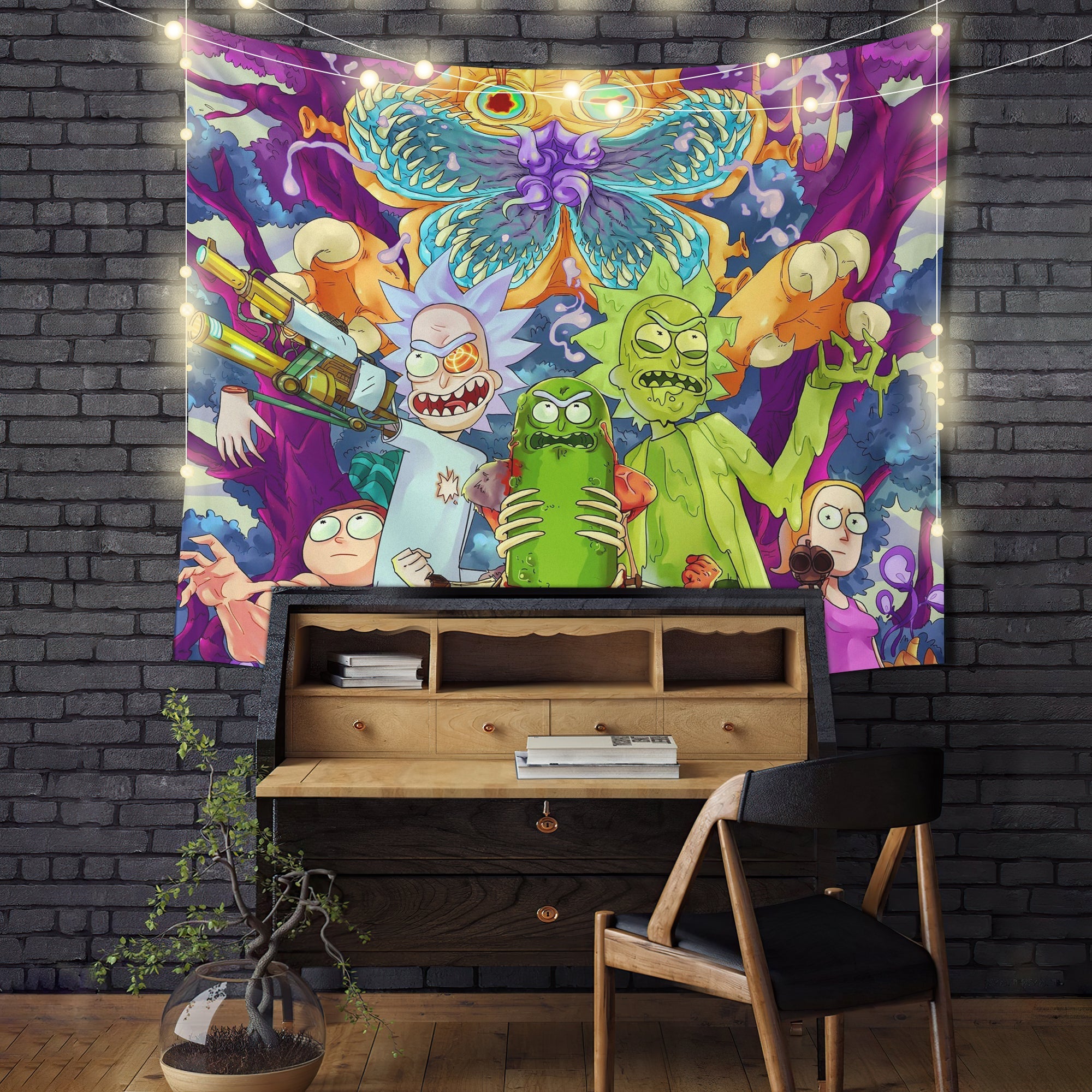 Hoopnua Rick Morty Tapestry Room Decor Nearkii