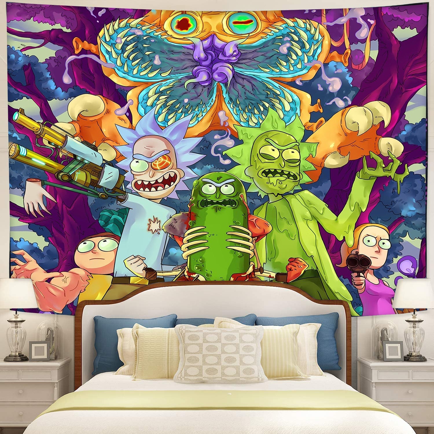 Hoopnua Rick Morty Tapestry Room Decor Nearkii