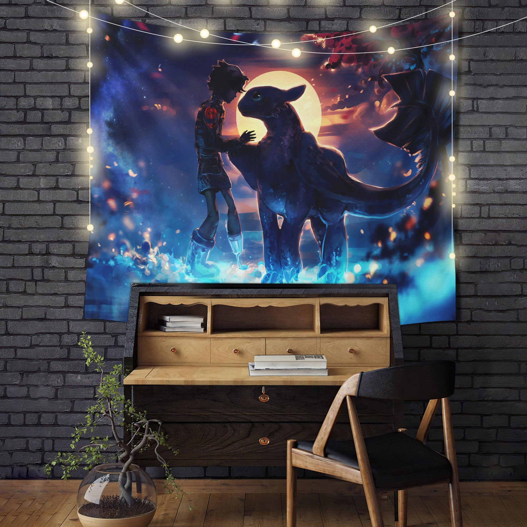 How To Train Your Dragon Friends Tapestry Room Decor Nearkii