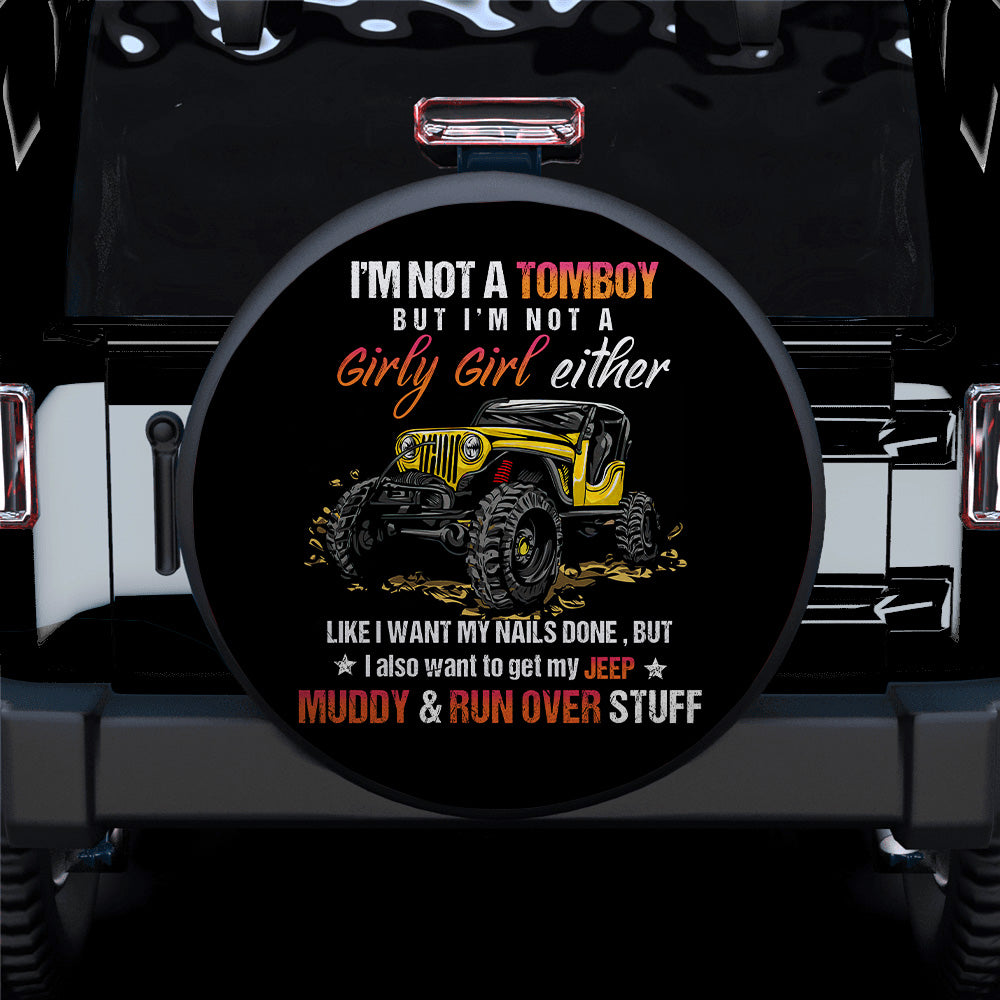 Im Not A Tomboy Yellow Girl Jeep Car Spare Tire Covers Gift For Campers Nearkii