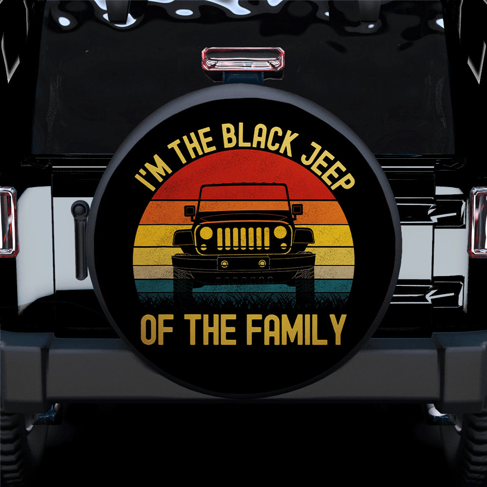 I Am The Black Jeep Of The Family Car Spare Tire Covers Gift For Campers Nearkii