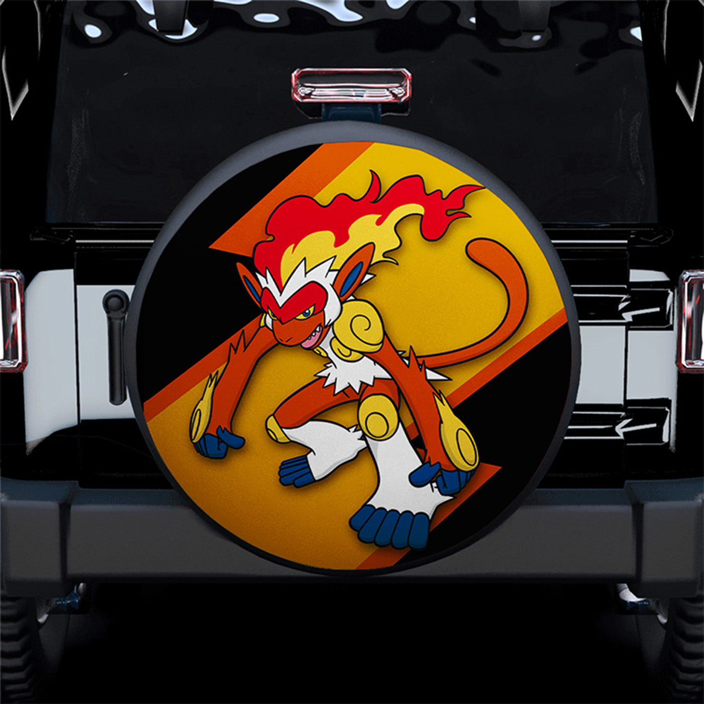 Infernape Pokemon Car Spare Tire Covers Gift For Campers Nearkii