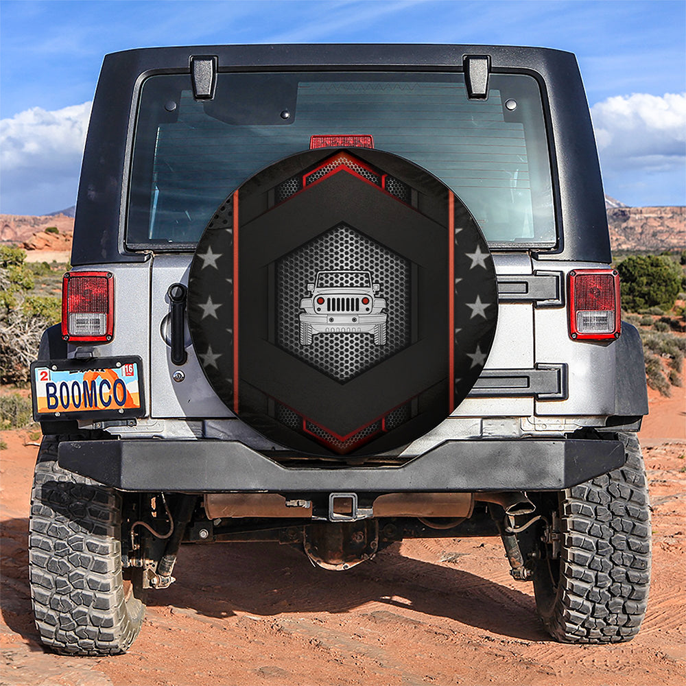 Iron Jeep Star Style Premium Car Spare Tire Covers Gift For Campers Nearkii